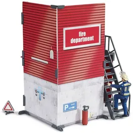 Bruder bworld Feuerwehrstation mit Feuerwehrmann