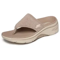 SKECHERS Go Walk Arch Fit 2.0 Sandal Carrie, Taupe Textile, 39 EU