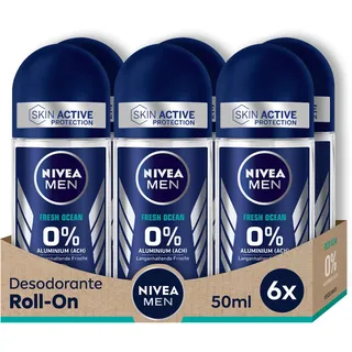 NIVEA Men Fresh Ocean Roll-On 6 x 50 ml