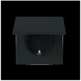 Busch-Jaeger Schuko-Steckdose 20 EUKBR-45M Schwarz 1 St.