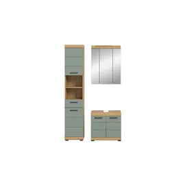 Möbel Kraft Badmöbel-Set SCHLOONSEE 3-tlg. Grün