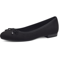 Marco Tozzi Damen Ballerinas mit Schleife Vegan, Schwarz (Schwarz),