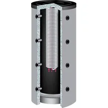 TWL Technologie 500 Liter TWL Hygienespeicher 90° KE-500 0 Wärmetauscher 120 mm Isolierung