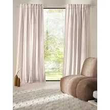 LeGer Home by Lena Gercke Gardine "Zayla", beige (creme), B:135cm H:245cm, Polyester, LEGER HOME BY LENA GERCKE, Gardinen, Gardine, Leinenoptik, Vielseitiges Multifunktionsband, Verschiedene Längen