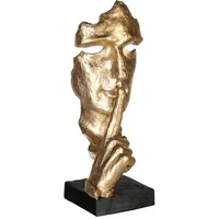 Casablanca by Gilde GILDE Skulptur Silence goldfarben - (H) 39 cm | Gr.: onesize