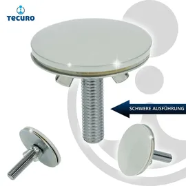 tecuro Hahnlochstopfen Deckrosette Ø 53 mm Messing Weiß