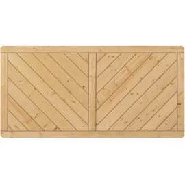 Tetzner & Jentzsch Lamellenzaun 180 x 90 cm Grün Holz