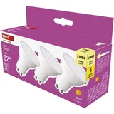 EMOS Classic MR16, GU10, 3W (32W), 345lm, Warmweiß - 3er Pack,