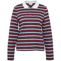 S.Oliver Langarm-Poloshirt mit Streifen - 36