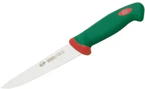 Sanelli Spickmesser, Klingenlänge 16 cm, Küchenmesser mit Edelstahlklinge, Farbe: grün