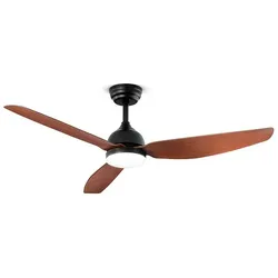 PERENZ Pegaso-Ventilator aus schwarz lackiertem Metall, 18 W LED 7182 N CT, Wechselstrommotor