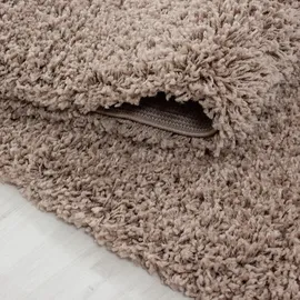 Ayyildiz Dream Shaggyteppich Ø 80 cm beige