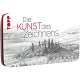 TOPP Die Kunst des Zeichnens Zeichenmaterial mit Metalldose