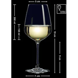 Ritzenhoff & Breker Mambo Weißweinglas 0,3 l 4er Set