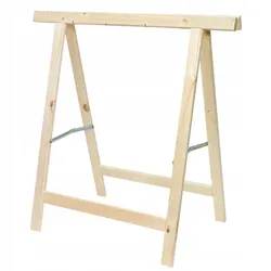 2x Holz Arbeitspferd 100kg Klappbock 75x75cm Holzbock Werkbank Tischgestell
