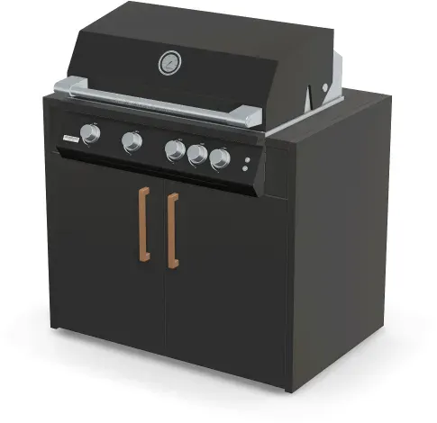Brabura Fusion 400 RM Modul | Neustes Edelstahlmodell - Schwarz / Anthrazit / Holzgriff