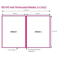 DNP Mediakit Perforiert für DS RX1/HS 10 x15cm 1400