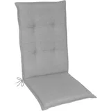 Herlag Gartenstuhlauflage Hochlehner-Auflage 120x50x5cm Grau UV-Schutz