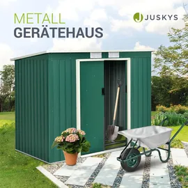 Juskys Geräteschuppen M 2,13 x 1,3 m dunkelgrün