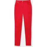 Madeleine Mid Waist Skinny-Hose mit Fransen in rot | Gr.: 44