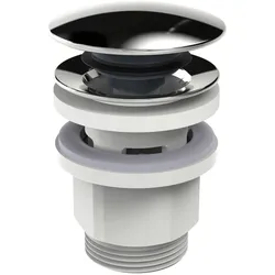 Hansa Ablaufgarnitur Push-Open, Ersatzteile, chrom