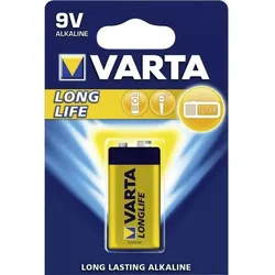 Varta Batterie VARTA Longlife Alkaline LR61 9V EINHEITSGRÖSSE