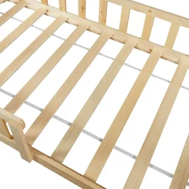 [en.casa] Hausbett Hesel 90 x 200 cm Kiefer naturbelassen beige