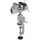 TOOLCRAFT Schraubstock Metall 78 mm grau