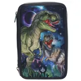 depesche dino world 3 Fach Federtasche LED GALAXY