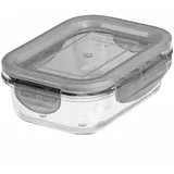 GASTROMAX Glas-Frischhaltedose rechteckig grau 0,25 l
