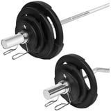 Oly. Gummi-Gripper Hantel-Set 88 kg Hantelscheiben Langhantel