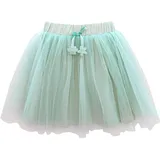 Papierdrachen Tüll Rock mit Glitzer – Meerjungfrau Mint – Verstellbarer Bund - 3-6 Jahre - Größe 98-116 – Verkleidung - Kinderkostüm - Karneval - Fastnacht - Fasching - 42x28