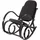 MCW Schaukelstuhl Gallarate Patchworkleder 55 x 90 x 96 cm Braun