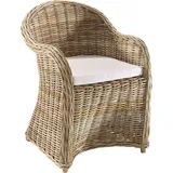 Locker Sessel »Boston«, Rattan grau