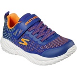 SKECHERS Nitro Sprint Karvo Sneaker, Blue Textile Orange Lime Trim, 32 EU - 32 EU