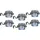 NÄVE Solarleuchte 6er Set Kunststoff 6 cm grau
