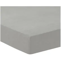 Traumschlaf Spannbettlaken Frottee 180 x 200 - 200 x 200 cm grau