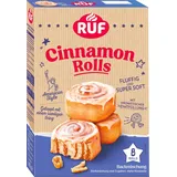 RUF Cinnamon Rolls, Backmischung für fluffige Zimtschnecken im American Style mit aromatischer Zimt-Füllung und samtigen Icing, 8 Rolls, 497 g