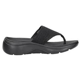SKECHERS Damen Go Walk Arch Fit 2.0 Sandal Carrie, Black Textile, 38 EU