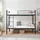 [en.casa] Etagenbett Berimma 90 x 200 cm Metall schwarz