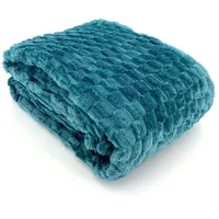 Heimtexland ® super Flauschige Flanell Kuscheldecke XL 150x200 Wohndecke