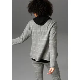 Aniston CASUAL Blazer kariert Gelb/Schwarz/Weiß 38