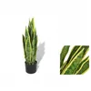 Künstliche Sansevieria Bogenhanf mit Topf 65 cm Grün