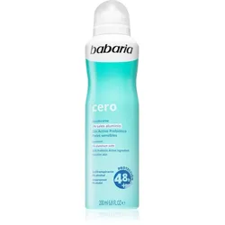 Babaria Deodorant Cero Antitranspirant-Spray für empfindliche Oberhaut 200 ml