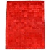 KUHFELL online & NOMAD Fellteppich KUHFELL PATCHWORK TEPPICH IN DIVERSEN FARBEN rot 150 cm