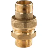 Tradecom Messing Gewinde-Fitting Verschraubung gerade flachdichtend