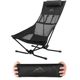 normani Outdoor Sports Campingstuhl Saskatchewan Schwarz