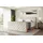 altdecor Boxspringbett 180 x 200 cm H3 Beige/Weiß