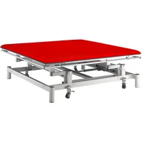 Bobathliege Grand Comfort mit Kopfteil, Vojtaliege, Bobath Therapieliege, elektrische Bobathliege, Bobath, Vojta, medizinische Vojta Behandlungsliege, Rot