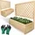 holz4home Pflanzkasten mit Rankgitter XL 128 x 104 x 44 cm Braun